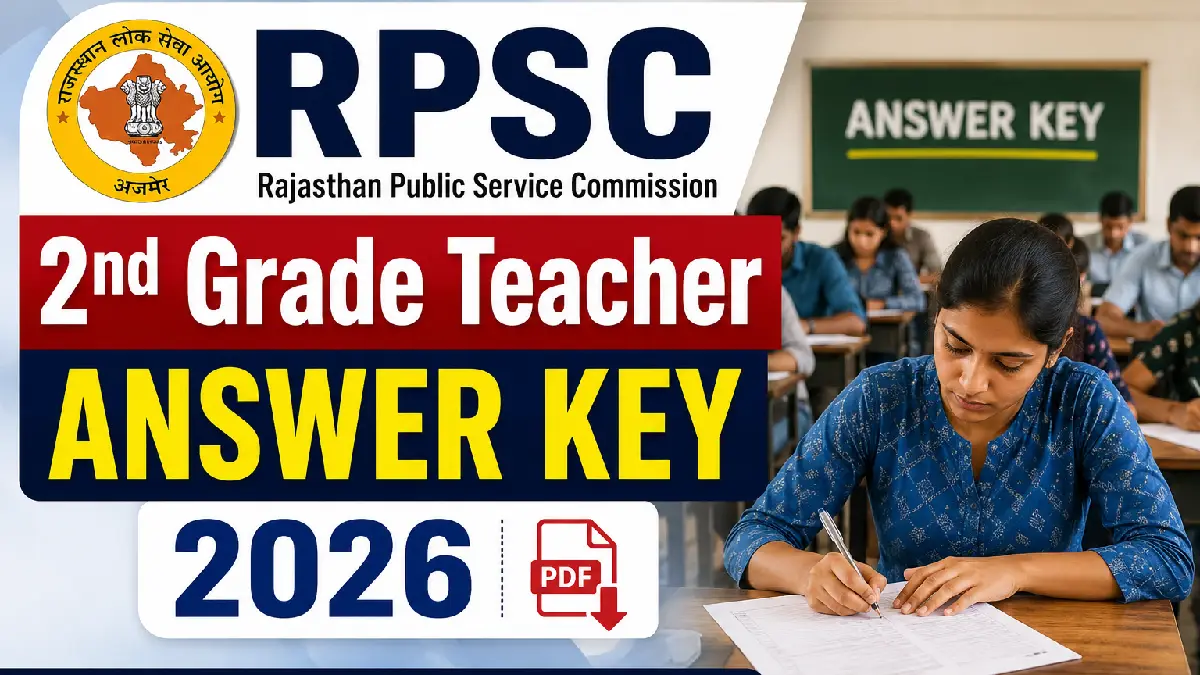 RPSC 2nd Grade Teacher Answer Key 2026