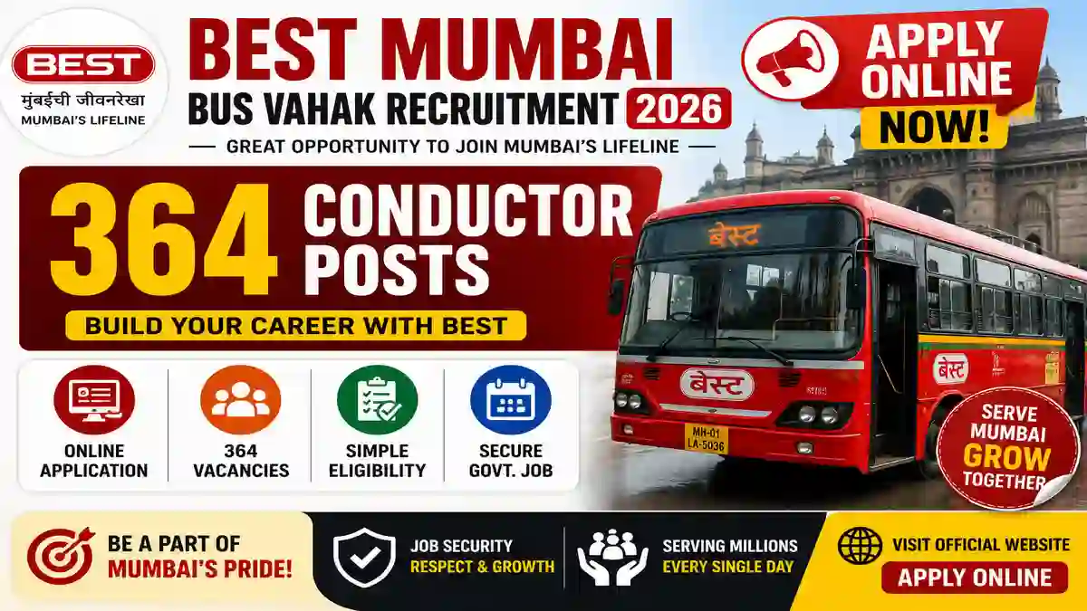 BEST Mumbai Bus Vahak Recruitment 2026