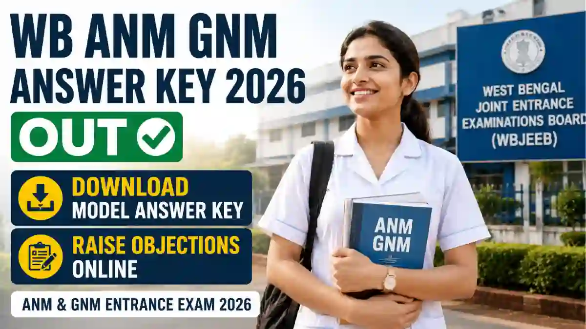 WB ANM GNM Answer Key 2026