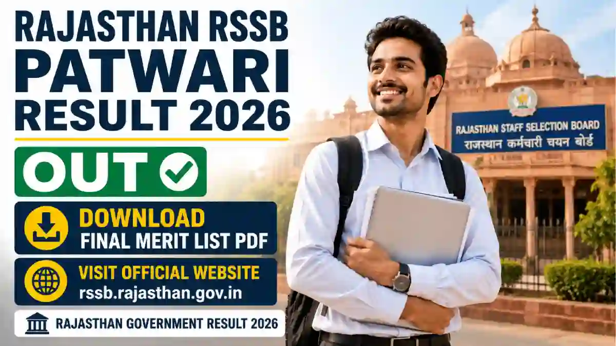Rajasthan RSSB Patwari Result 2026