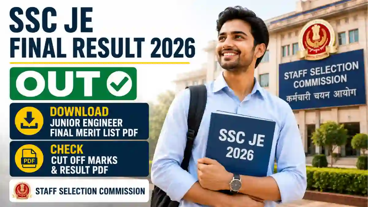 SSC JE Final Result 2026 OUT