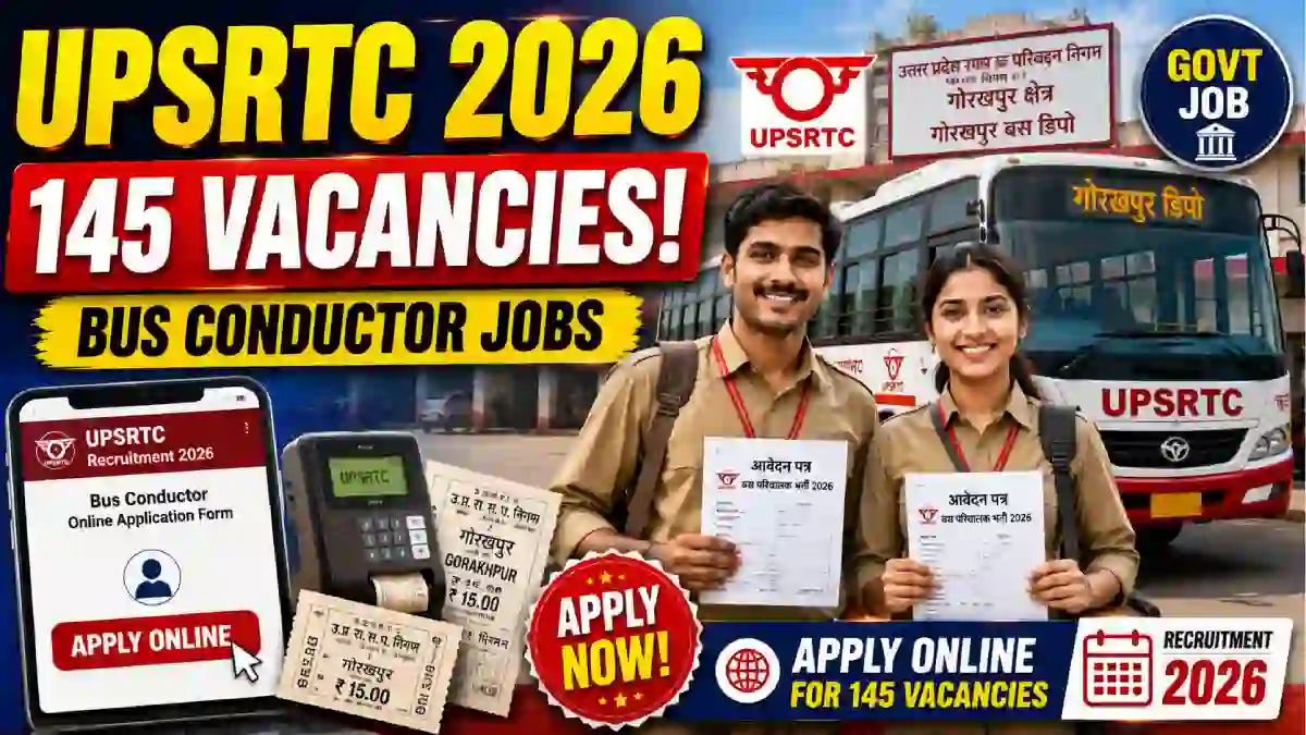 UPSRTC Gorakhpur Bus Conductor Recruitment 2026