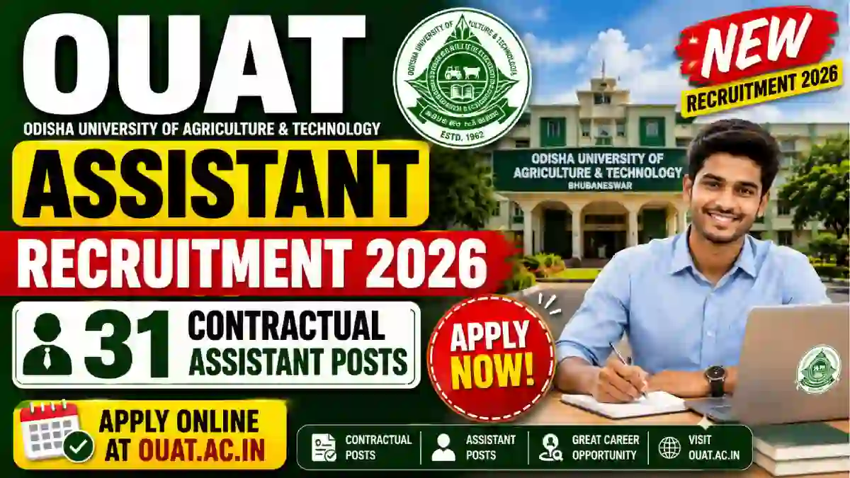 OUAT Assistant Recruitment 2026