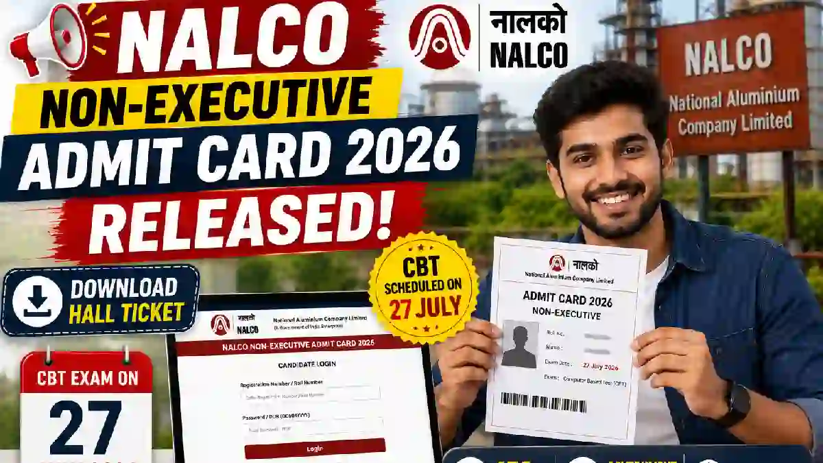 NALCO Non-Executive Admit Card 2026