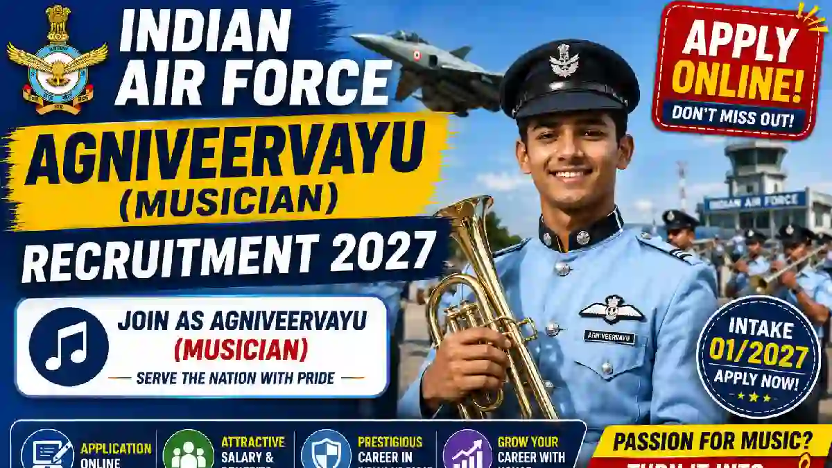 Indian Air Force Agniveervayu (Musician) Recruitment 2027