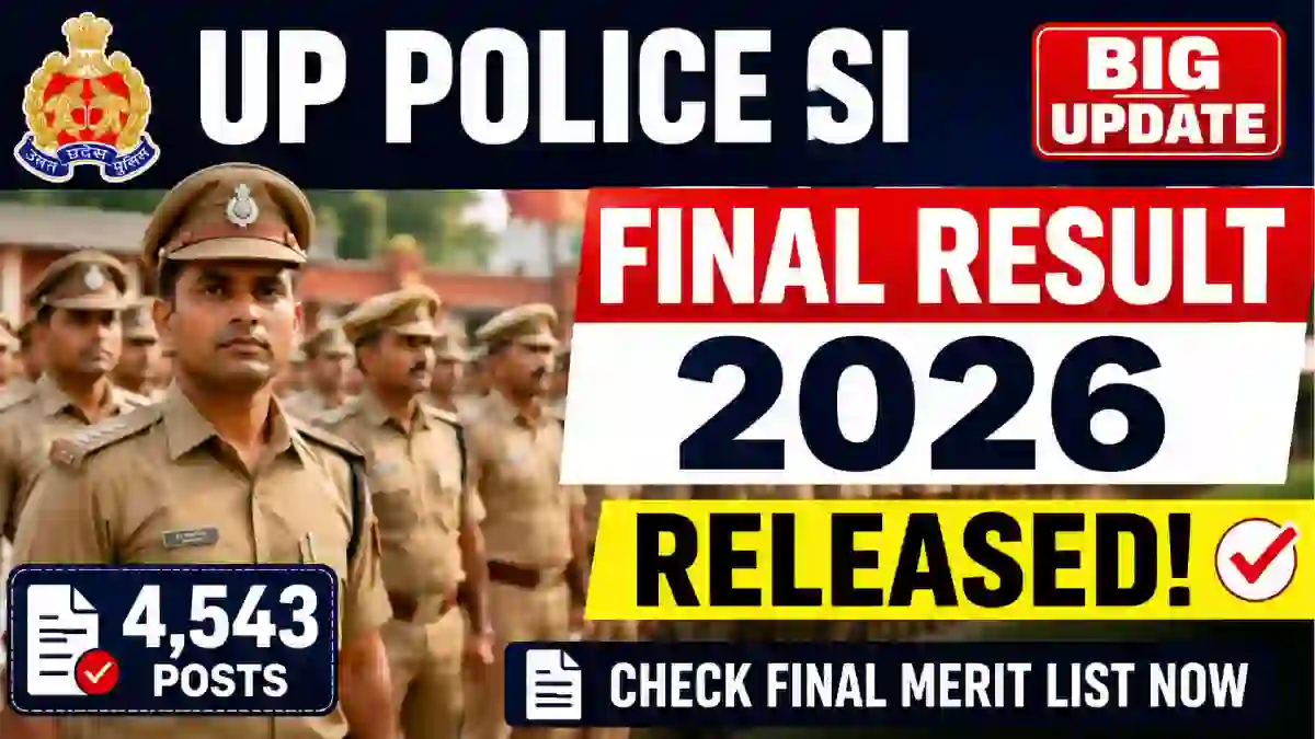 UP Police SI Final Result 2026