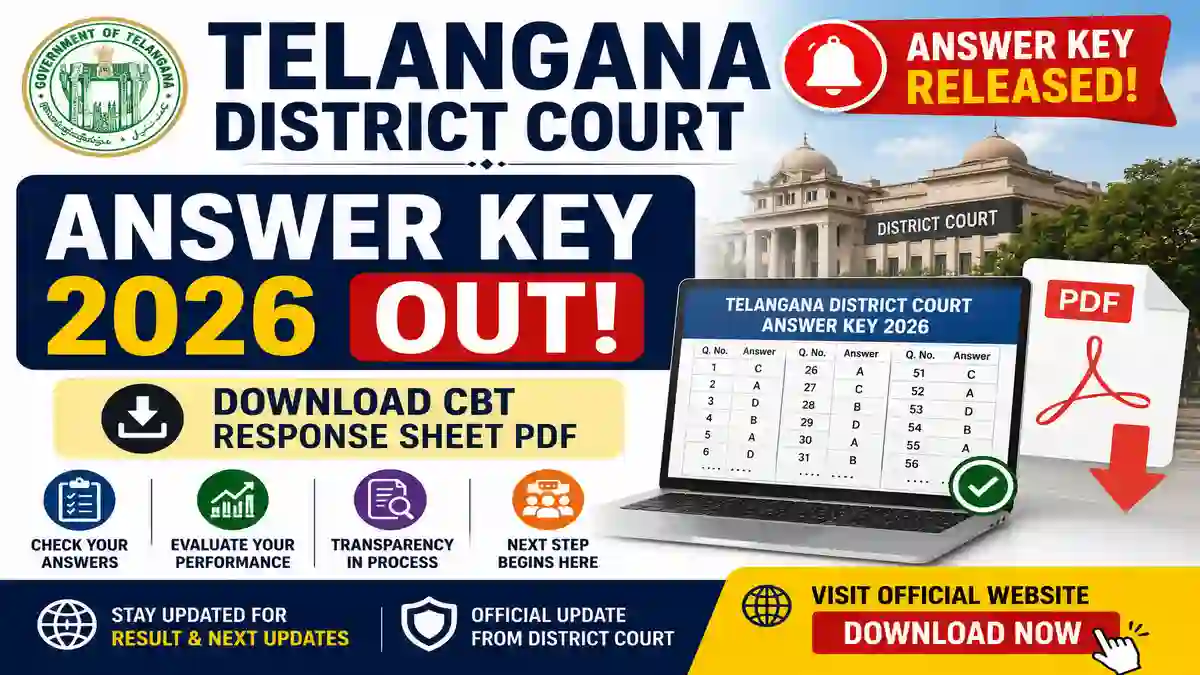 Telangana District Court Answer Key 2026