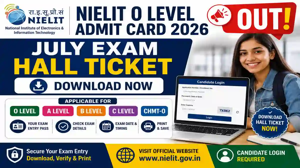 NIELIT O Level Admit Card 2026